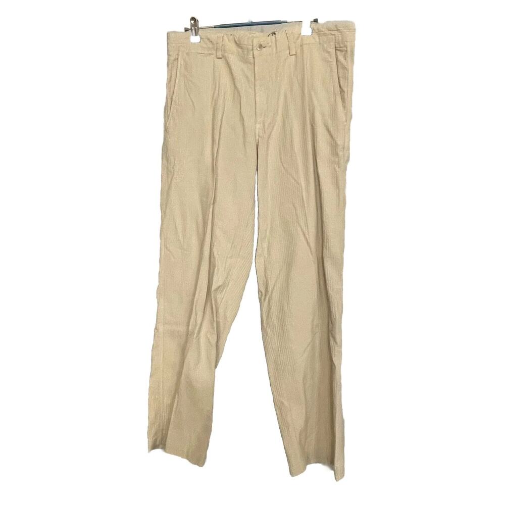 Tommy‎ Bahama Pants Ribbed Cotton Flat Front Chino Casual Mens 34x30
